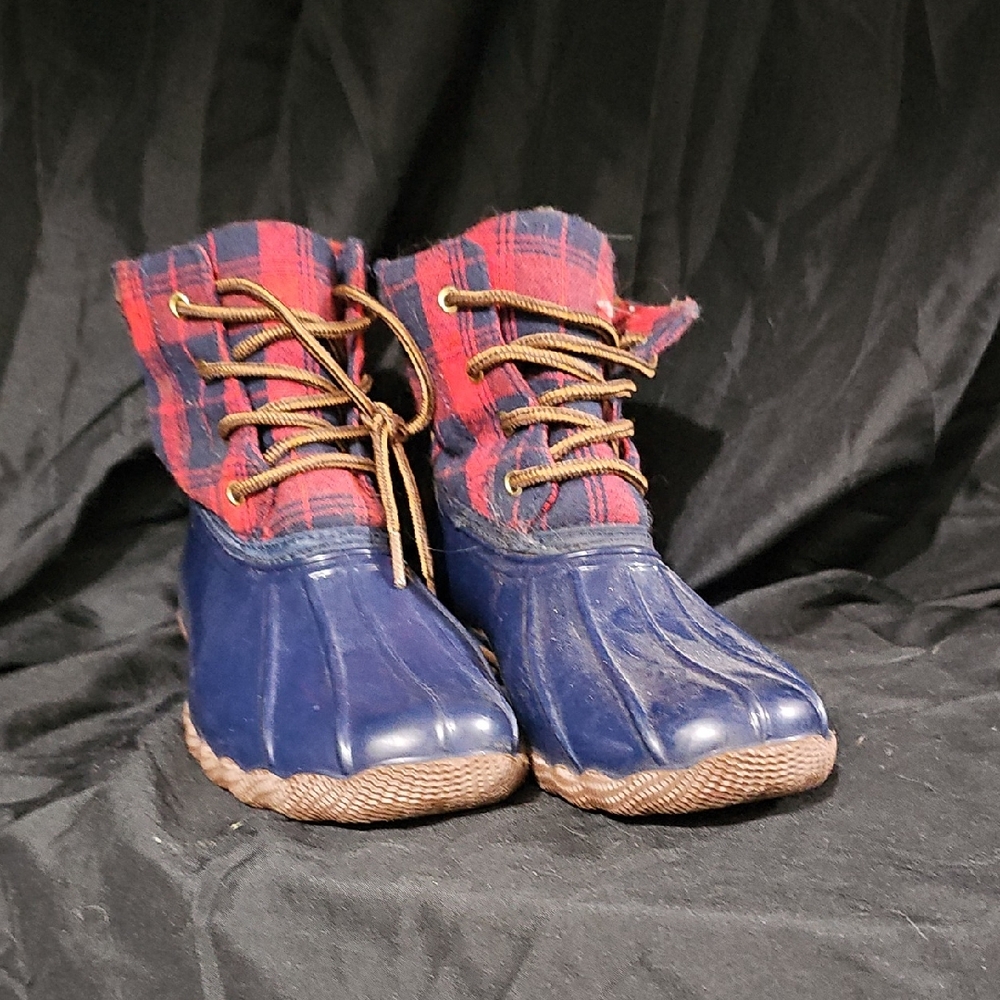 Plaid Lined Duck Boots
